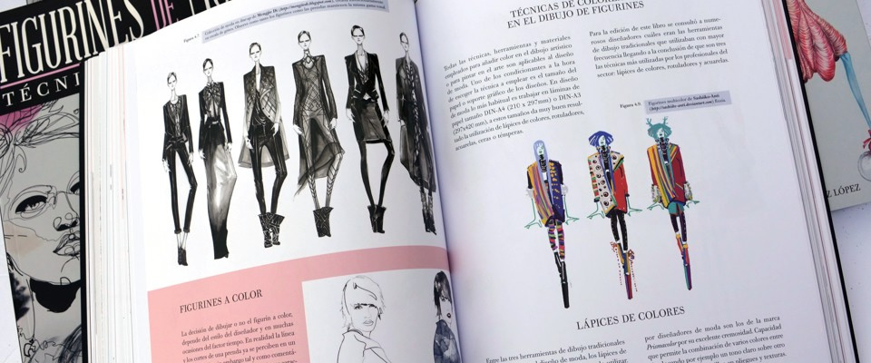 El libro Figurines de MODA páginas interiores